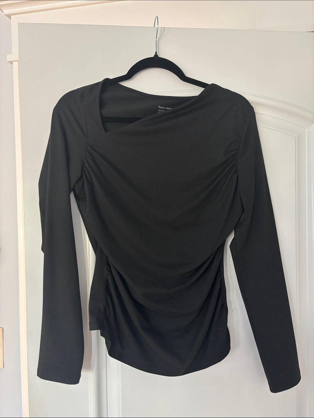 Asymmetrical long sleeve